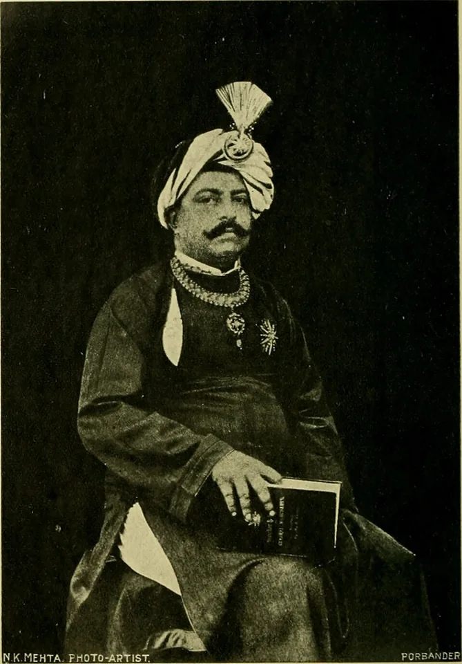 Maharana Bhavsinhji of Porbandar, c. 1910 · Wikimedia Commons
